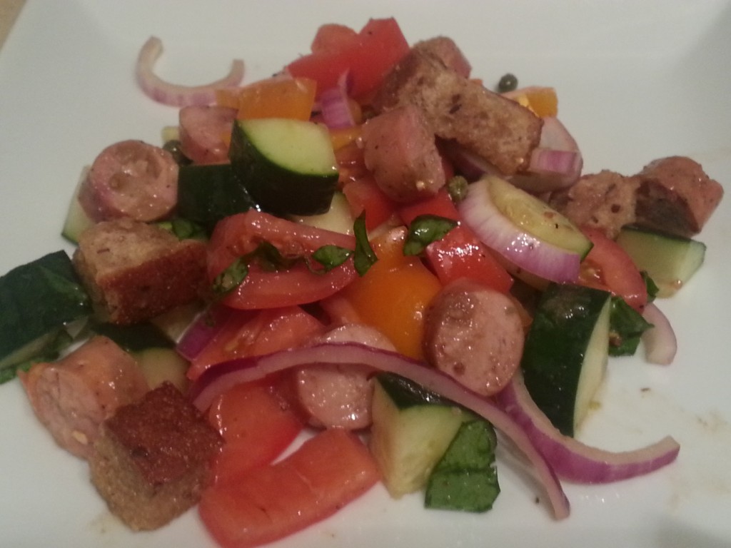 Perfect Panzanella Salad | www.mybaconwrappedlife.com
