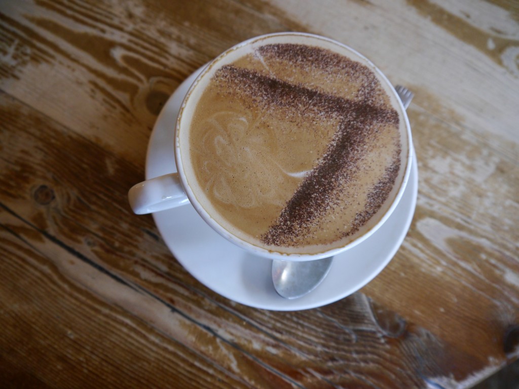 Just one of the many decadent cappuccinos I consumed over our vacation - at The Elephant House in Edinburgh