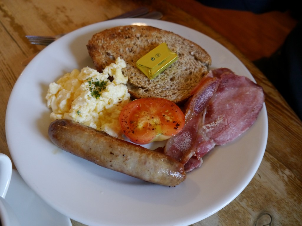 A traditional English breakfast at The Elephant House in Edinburgh