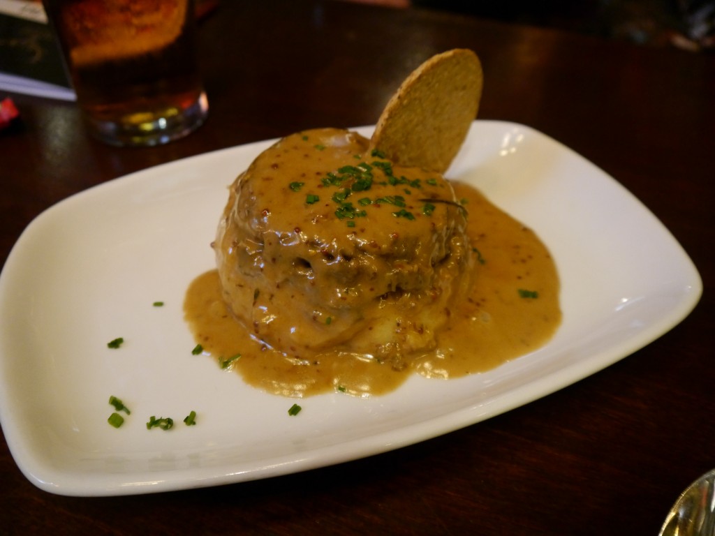 It may look like cat food, but haggis was pretty damn delicious - at Whiski in Edinburgh