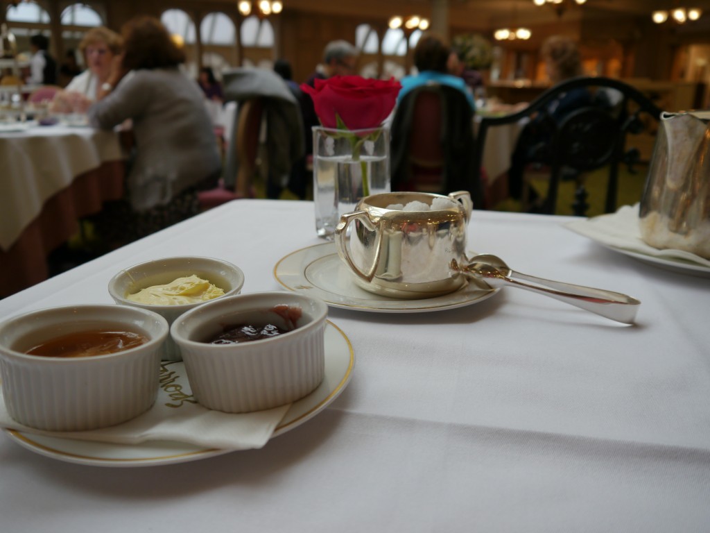 The gorgeous selection of spreads + sugars at our afternoon tea