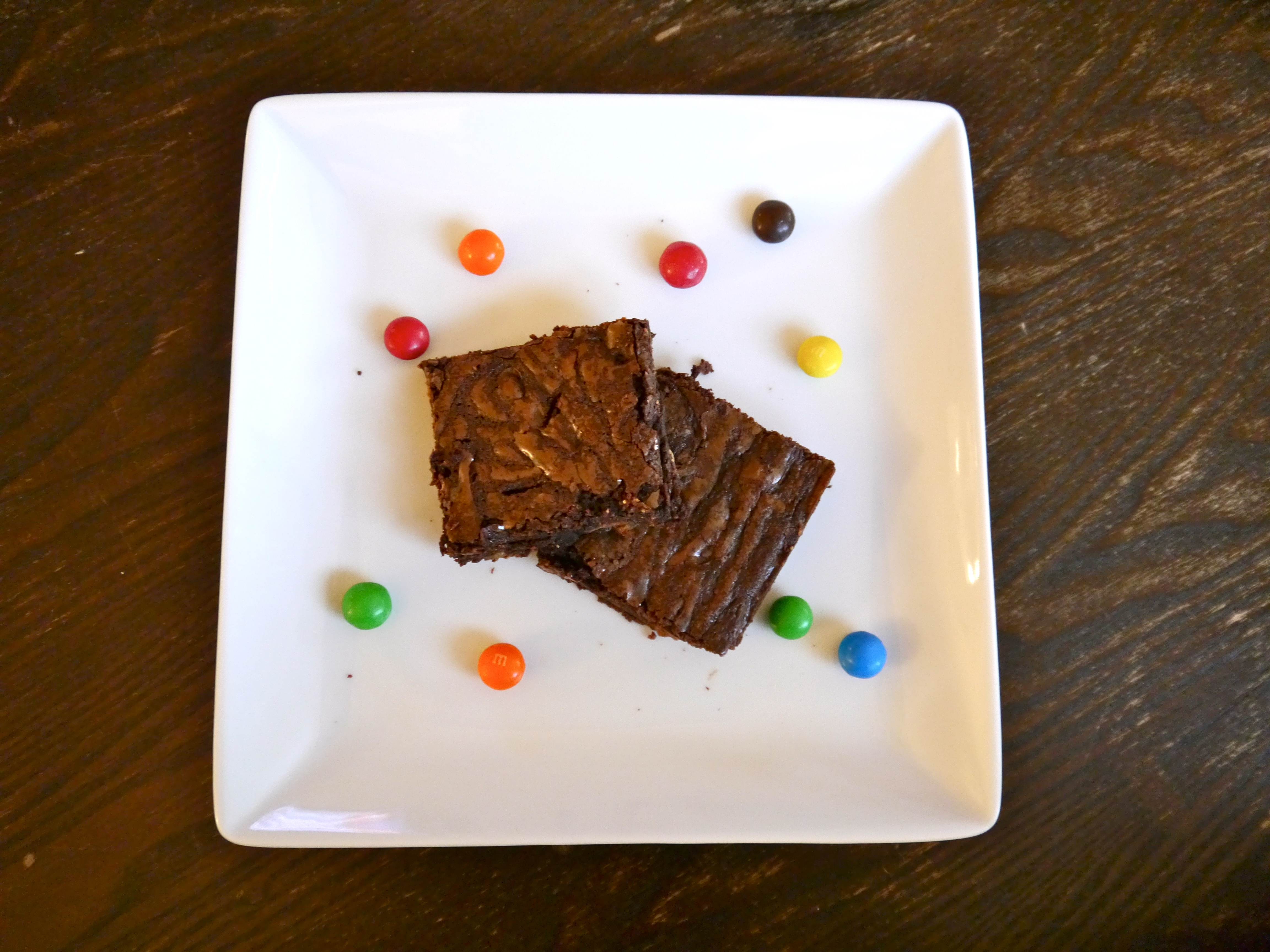 Fudgy M&M Brownies - Baking With Butter