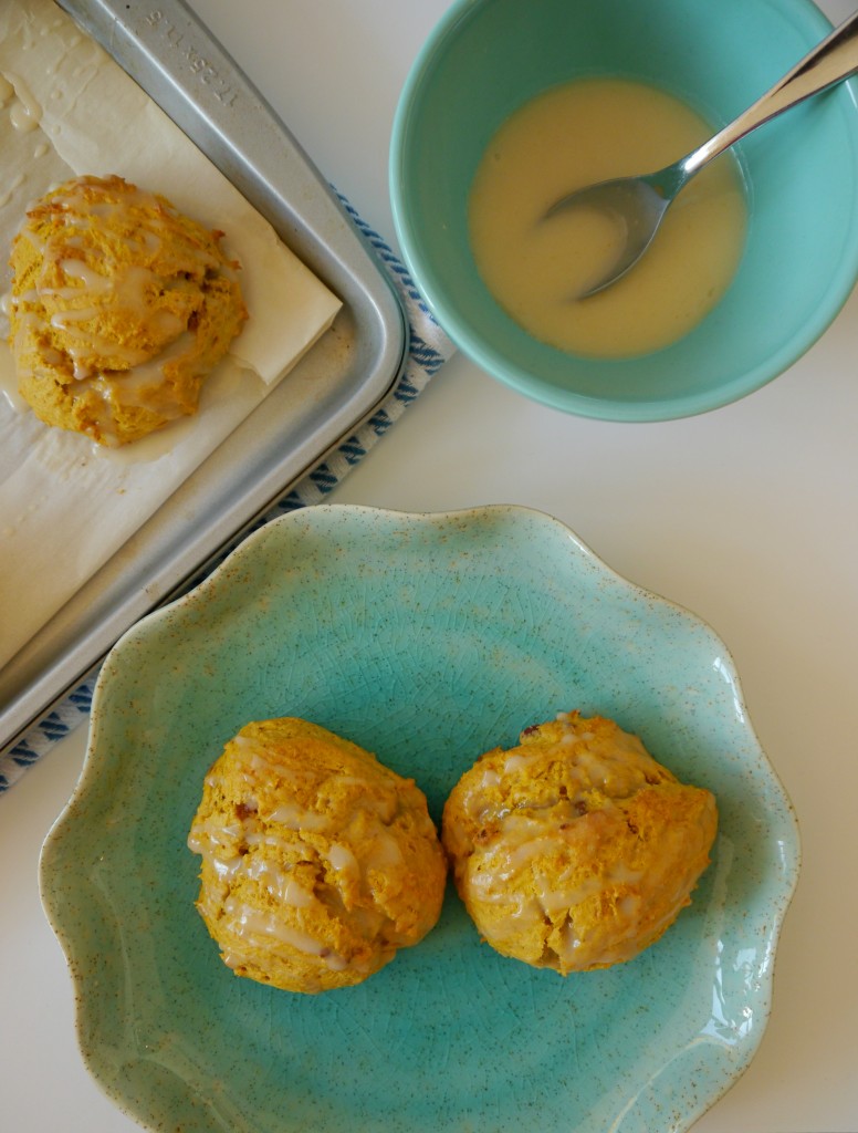 Pumpkin Scones with Brown Butter-Vanilla Glaze 6 | My Bacon-Wrapped Life