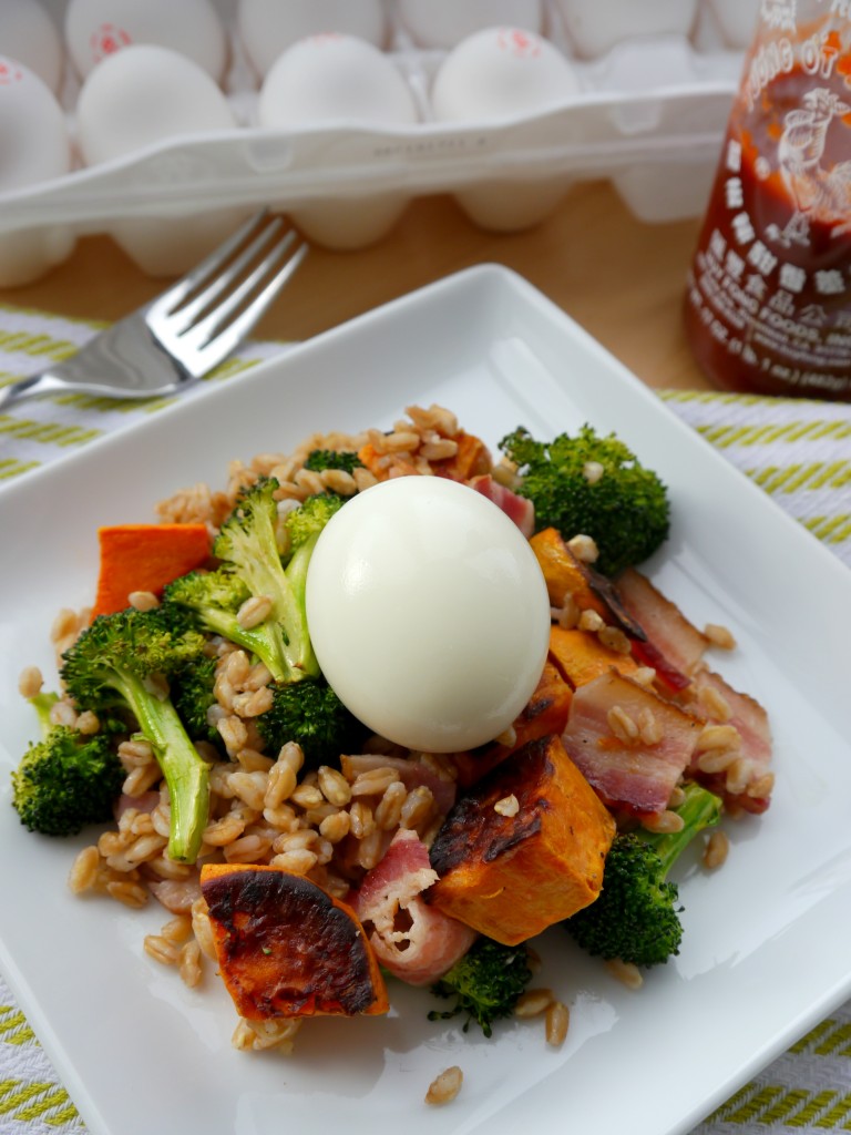 Bacon & Egg Farro Salad 3 | My Bacon-Wrapped Life