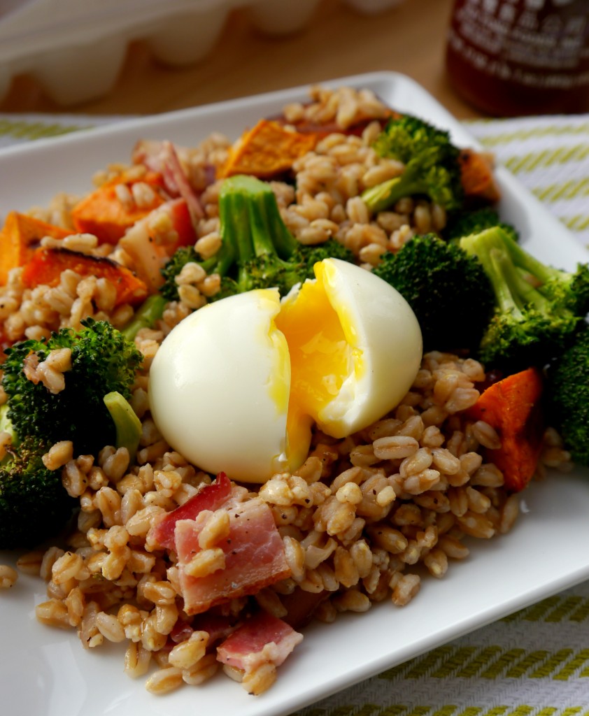 Bacon & Egg Farro Salad 5 | My Bacon-Wrapped Life