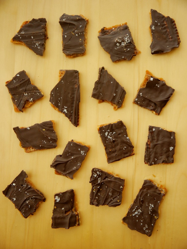 Chocolate-Covered Matzah Toffee with Sea Salt 2 | www.mybaconwrappedlife.com