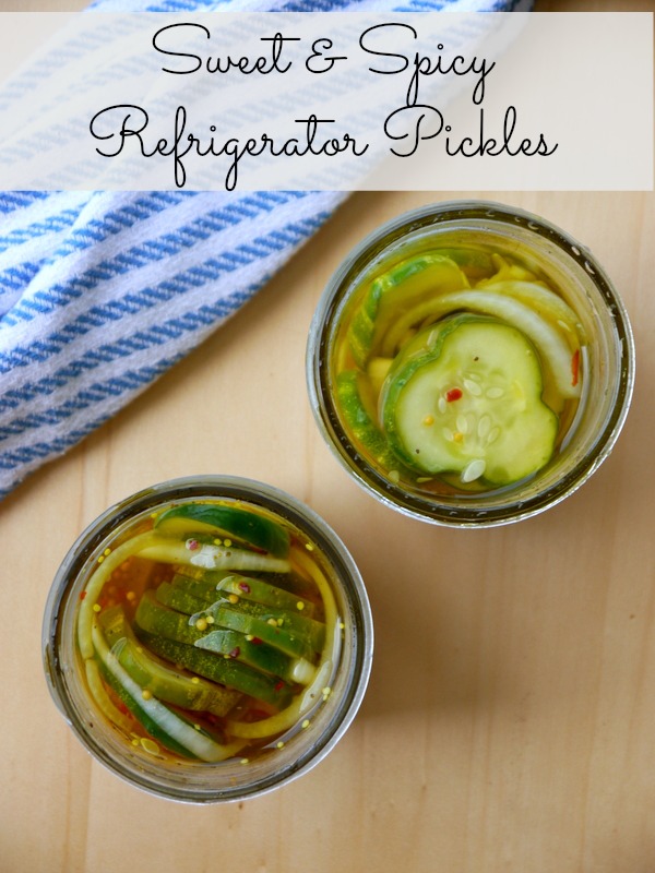 Spicy Refrigerator Pickles {OXO GreenSaver Review} - One Sweet Mess