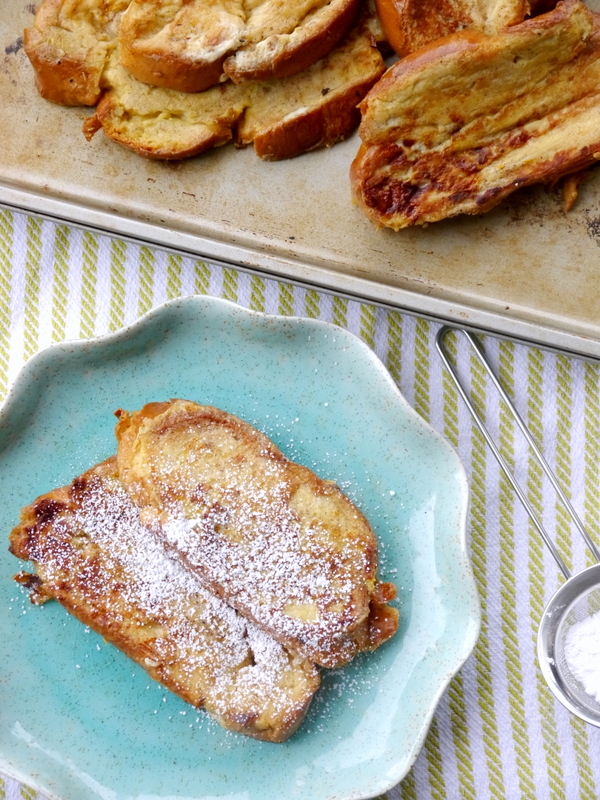 bourbon vanilla bean challah french toast // my bacon-wrapped life