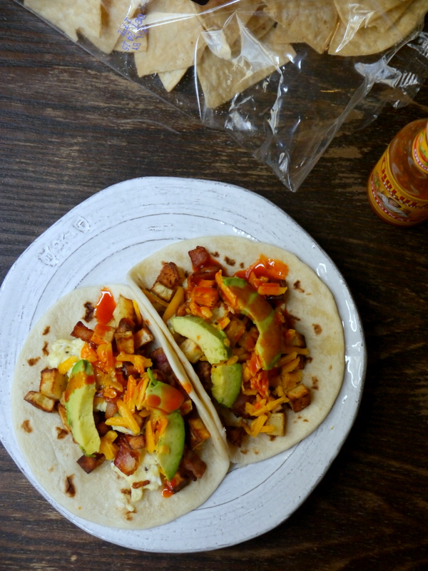sweet potato bacon breakfast tacos // my bacon-wrapped life