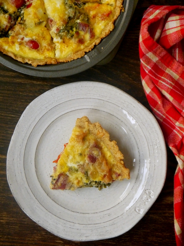 bacon, broccolini, and roasted tomato quiche // my bacon-wrapped life