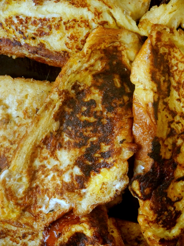 challah french toast with strawberry chia compote // my bacon-wrapped life