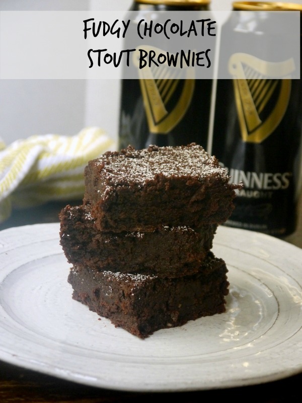 fudgy chocolate stout brownies // my bacon-wrapped life