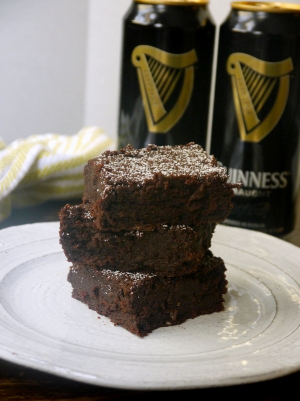 fudgy chocolate stout brownies // my bacon-wrapped life