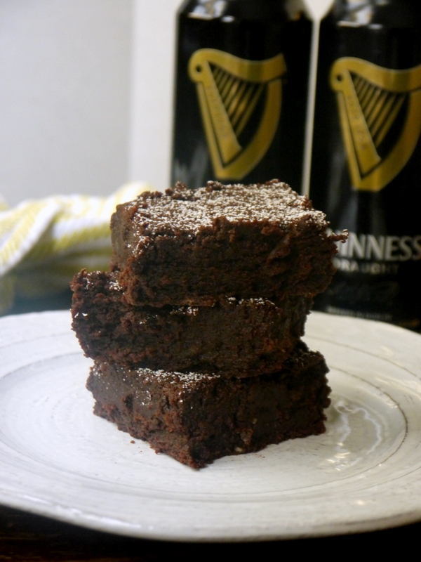 fudgy chocolate stout brownies // my bacon-wrapped life