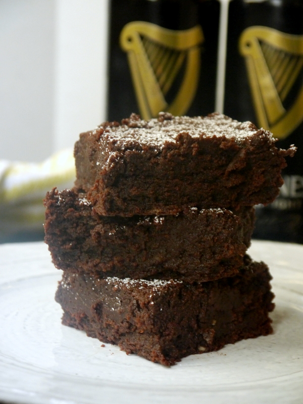 fudgy chocolate stout brownies // my bacon-wrapped life