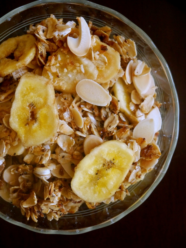 tropical toasted coconut stovetop granola // my bacon-wrapped life