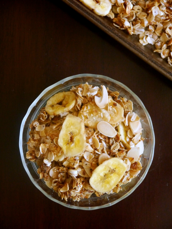 tropical toasted coconut stovetop granola // my bacon-wrapped life