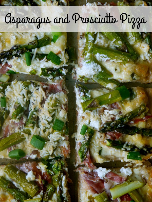 asparagus and prosciutto pizza // my bacon-wrapped life