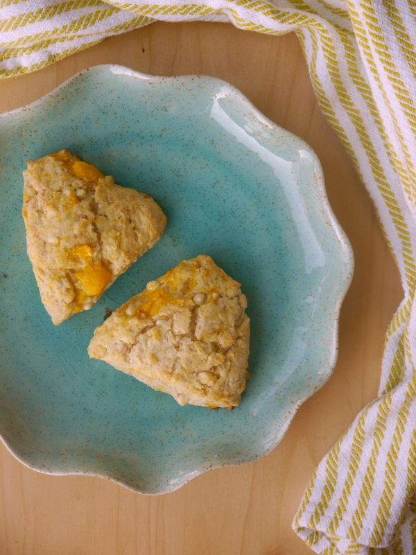 coconut mango white chocolate scones // my bacon-wrapped life