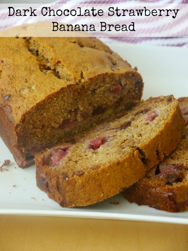 dark chocolate strawberry banana bread // my bacon-wrapped life