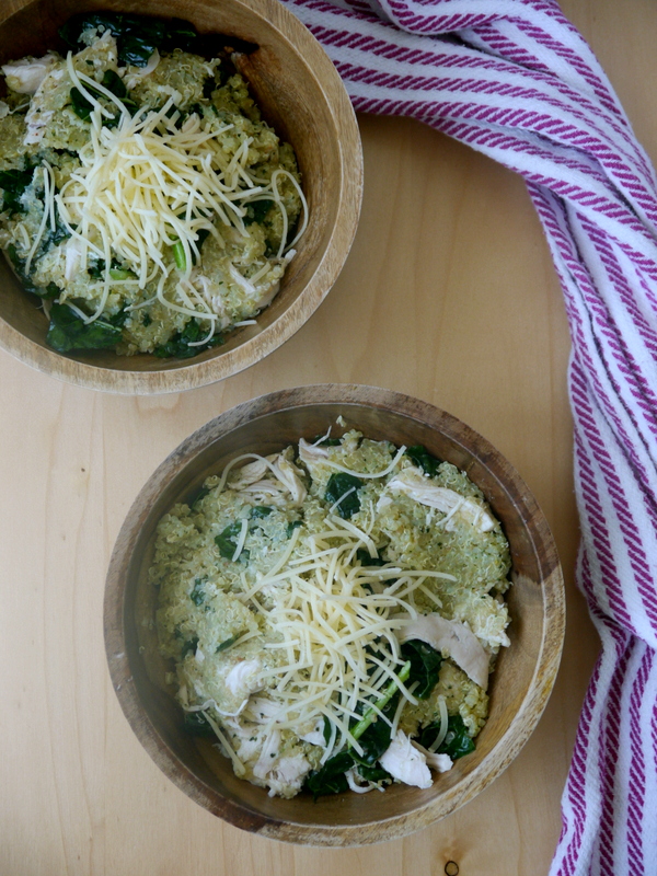 kale pesto quinoa bowls // my bacon-wrapped life